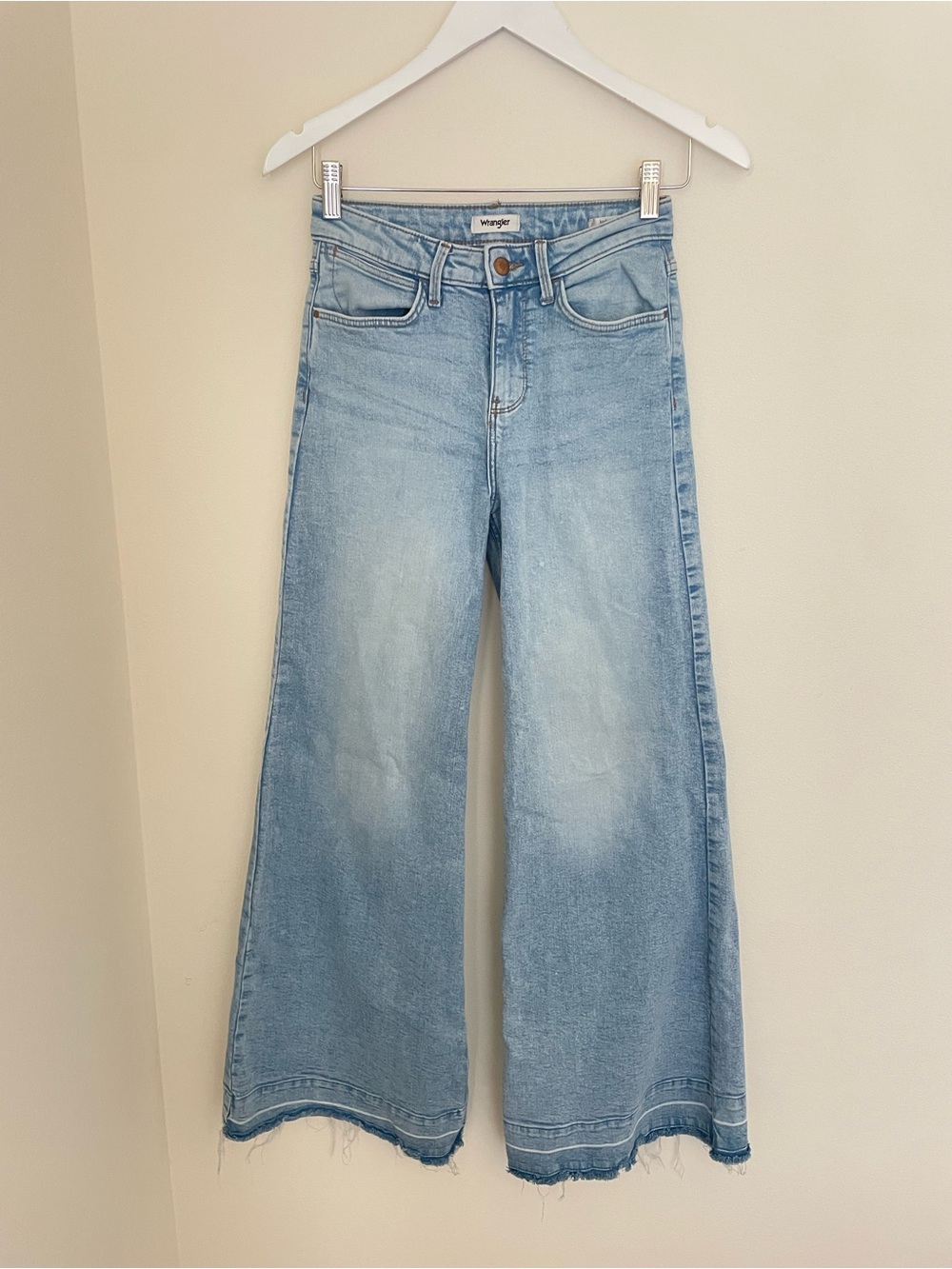 Wrangler Oasis Released Hem High Rise Wide Leg Jeans in Size 26 - Picture 3 of 7